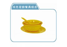 纯色密胺餐具组合