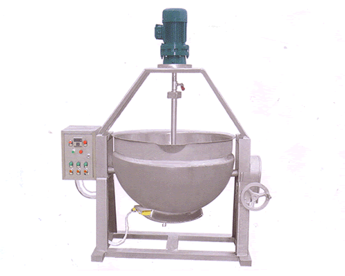 可倾式电热搅拌夹层锅(自动控温)