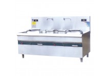 粤式电磁双头单温炒炉